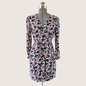 Rouje Paris Gabinette Floral Long Sleeve Mini Dress Size 38